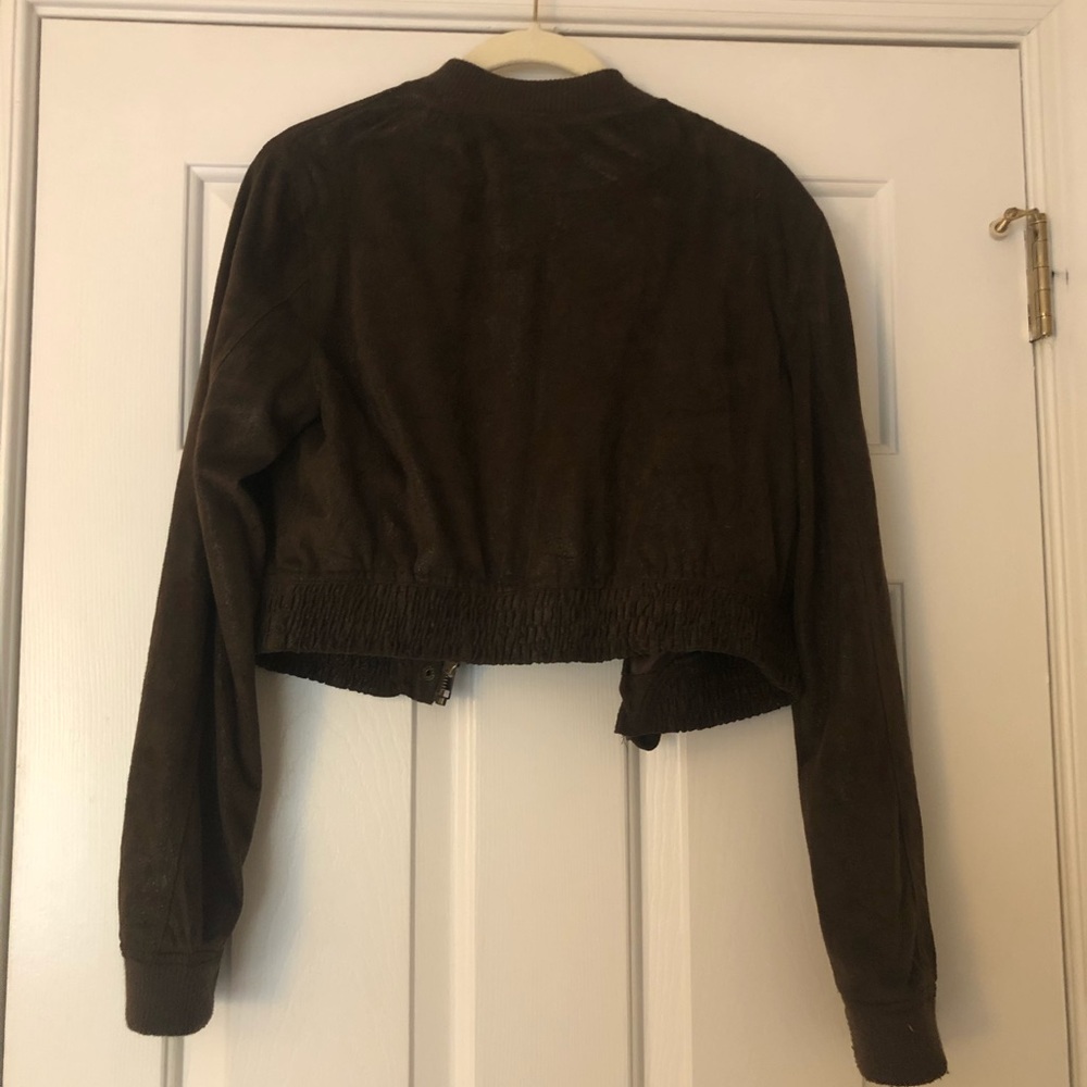 Cropped Brown Light-Weight Jacket - image 5
